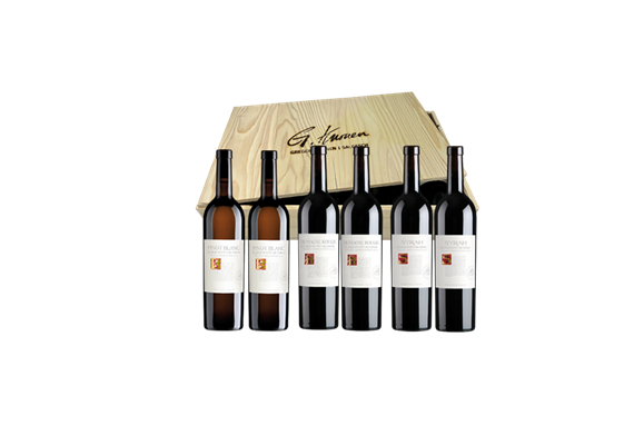 Holzkiste "Jagd Grandmaître" [6x75cl]