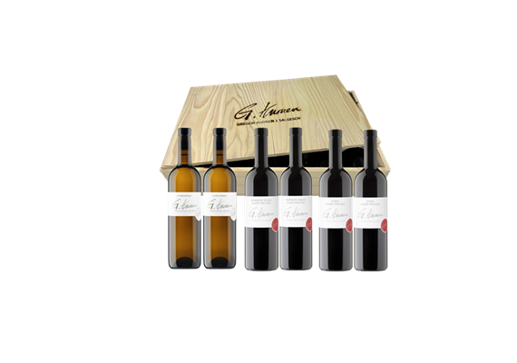 Holzkiste "Jagd Traditionell" [6x70cl]