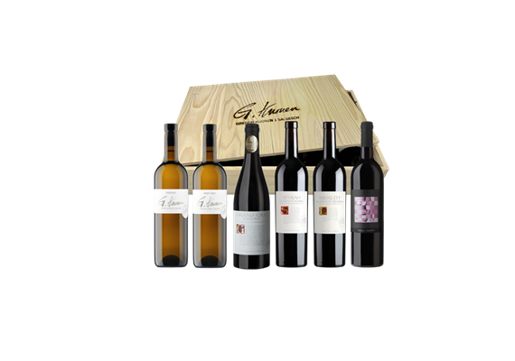 Holzkiste "Medaillengewinner" [2x70cl & 4x75cl]
