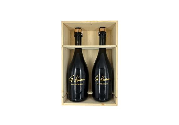 Caise en bois "Brunch de paques" [2x75cl]