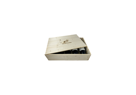 Caisse en bois Technica plat [5x75cl] (vide)