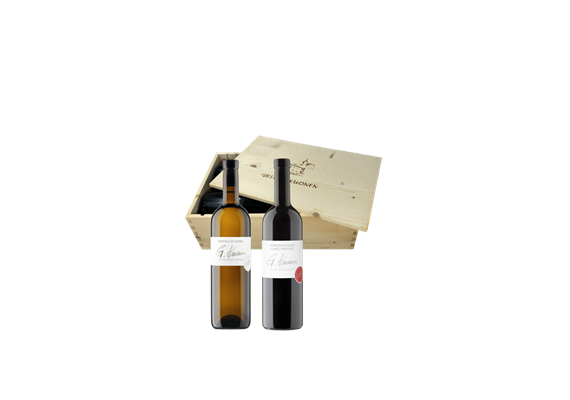 Caisse en bois "Une bonne goutte" [2x70cl]